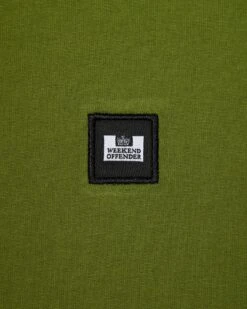 Weekend Offender Cannon Beach T-Shirt Seaweed Green -Warm Knit Wear Sales TSAW2301 CANNON BEACH SEAWEED 0001