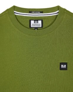 Weekend Offender Cannon Beach T-Shirt Seaweed Green -Warm Knit Wear Sales TSAW2301 CANNON BEACH SEAWEED 0103
