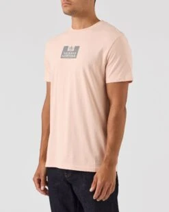 Weekend Offender Dygas T-Shirt Peachy/House Check -Warm Knit Wear Sales TSAW2303 DYGAS PEACHY 0064