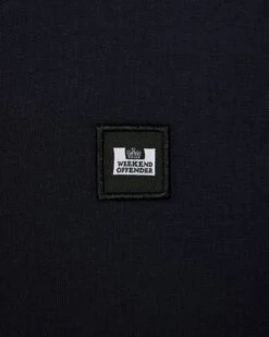 Weekend Offender Mahoney Long Sleeve T-Shirt Navy -Warm Knit Wear Sales TSAW2308 MAHONEY NAVY 0116