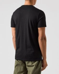 Weekend Offender Lens Mesh Pocket T-Shirt Black -Warm Knit Wear Sales TSAW2311 LENS BLACK 0476