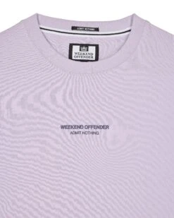 Weekend Offender Millergrove T-Shirt Periwinkle/Bright Navy -Warm Knit Wear Sales TSS2402 MILLERGROVE PERIWINKLE NAVY 3413