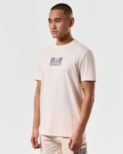Weekend Offender Dygas T-Shirt Alabaster -Warm Knit Wear Sales TSS2406 DYGAS ALABASTER 4519 MODEL
