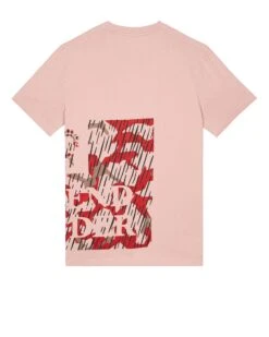 Weekend Offender Noosa T-Shirt Blaze Red Rain Camo -Warm Knit Wear Sales TSS2410 NOOSA BLAZE RAIN CAMO 0426