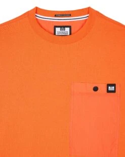 Weekend Offender Tabiti Pocket T-Shirt Orange Fizz 11 Weekend Offender Tabiti Pocket T-Shirt Orange Fizz -Warm Knit Wear Sales TSSS23 09 TABITI ORANGE FIZZ 1121