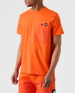 Weekend Offender Tabiti Pocket T-Shirt Orange Fizz 9 Weekend Offender Tabiti Pocket T-Shirt Orange Fizz -Warm Knit Wear Sales TSSS2309 TABITI ORANGE FIZZ 4995