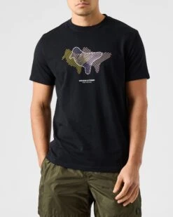 Weekend Offender Gabe Graphic T-Shirt Black -Warm Knit Wear Sales TSSS2316 GABE BLACK 4328