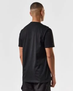 Weekend Offender Cannon Beach T-Shirt Black -Warm Knit Wear Sales TSSS2401 CANNON BEACH BLACK 4035 MODEL