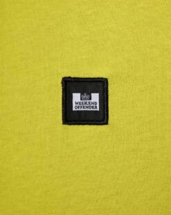 Weekend Offender Cannon Beach T-Shirt Limeish Green -Warm Knit Wear Sales TSSS2401 CANNON BEACH LIMEISH 3244