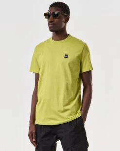Weekend Offender Cannon Beach T-Shirt Limeish Green -Warm Knit Wear Sales TSSS2401 CANNON BEACH LIMEISH 6982