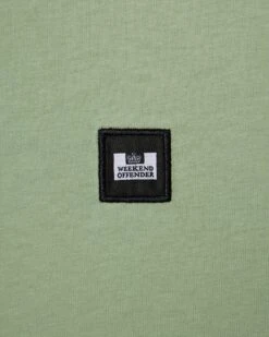 Weekend Offender Cannon Beach T-Shirt Pale Moss Green -Warm Knit Wear Sales TSSS2401 CANNON BEACH PALE MOSS 3255