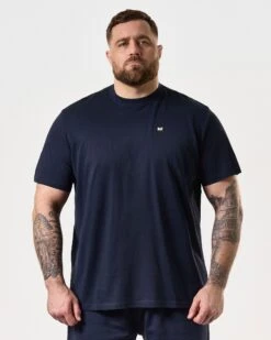 Weekend Offender Cannon Beach T-Shirt Navy - Plus Size -Warm Knit Wear Sales TSSS2401X CANNON BEACH NAVY 8283 PLUS