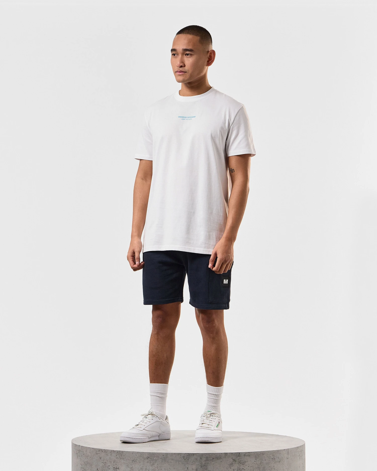 Weekend Offender Hawkins Jogger Shorts Navy 2 Weekend Offender Hawkins Jogger Shorts Navy - Image 2