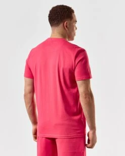 Weekend Offender Millergrove T-Shirt Anthurium Pink/Nectar Pink -Warm Knit Wear Sales TSSS2402 MILLERGROVE ANTHURIUM 5376 MODEL