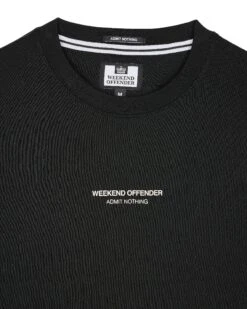 Weekend Offender Millergrove T-Shirt Black/Alabaster -Warm Knit Wear Sales TSSS2402 MILLERGROVE BLACK ALABASTER 3446