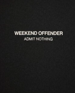 Weekend Offender Millergrove T-Shirt Black/Alabaster -Warm Knit Wear Sales TSSS2402 MILLERGROVE BLACK ALABASTER 3447