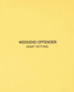 Weekend Offender Millergrove T-Shirt Butter Yellow/Navy -Warm Knit Wear Sales TSSS2402 MILLERGROVE BUTTTER 7146