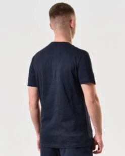 Weekend Offender Millergrove T-Shirt Navy/Periwinkle -Warm Knit Wear Sales TSSS2402 MILLERGROVE NAVY 5843 MODEL
