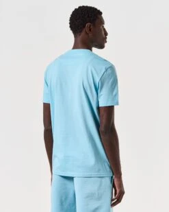 Weekend Offender Millergrove T-Shirt Saltwater Blue/White -Warm Knit Wear Sales TSSS2402 MILLERGROVE SALTWATER 6625