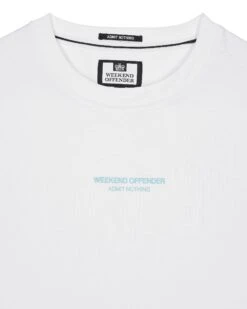 Weekend Offender Millergrove T-Shirt White/Saltwater Blue -Warm Knit Wear Sales TSSS2402 MILLERGROVE WHITE SALTWATER 3449