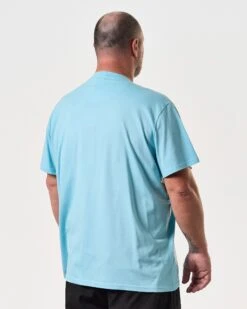 Weekend Offender Millergrove T-Shirt Saltwater Blue/White - Plus Size -Warm Knit Wear Sales TSSS2402X MILLERGROVE SALTWATER 8200 PLUS