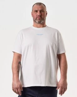 Weekend Offender Millergrove T-Shirt White/Saltwater Blue - Plus Size -Warm Knit Wear Sales TSSS2402X MILLERGROVE WHITE 8102 PLUS