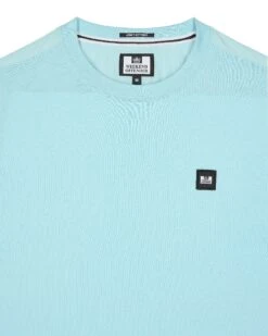 Weekend Offender Garcia T-Shirt Saltwater Blue -Warm Knit Wear Sales TSSS2403 GARCIA SALTWATER 3018