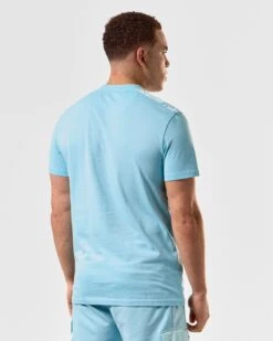 Weekend Offender Garcia T-Shirt Saltwater Blue -Warm Knit Wear Sales TSSS2403 GARCIA SALTWATER 4843 MODEL