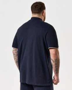Weekend Offender Sakai Polo Shirt Navy - Plus Size -Warm Knit Wear Sales TSSS2405X MANUEL NAVY 8222 PLUS