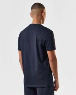 Weekend Offender Dygas T-Shirt Navy -Warm Knit Wear Sales TSSS2406 DYGAS NAVY 4407 MODEL