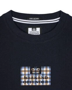 Weekend Offender Dygas T-Shirt Navy -Warm Knit Wear Sales TSSS2406 DYGAS NAVY 7663