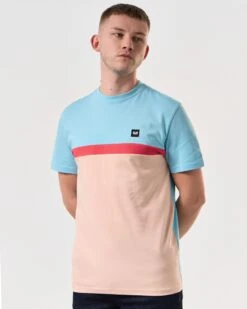 Weekend Offender Murvica T-Shirt Saltwater Blue -Warm Knit Wear Sales TSSS2412 MURVICA SALTWATER 6104 MODEL