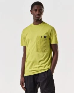 Weekend Offender Tabiti Pocket T-Shirt Limeish Green -Warm Knit Wear Sales TSSS2413 TABITI LIMEISH 6959