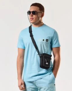 Weekend Offender Tabiti Pocket T-Shirt Saltwater Blue -Warm Knit Wear Sales TSSS2413 TABITI SALTWATER 4895 MODEL