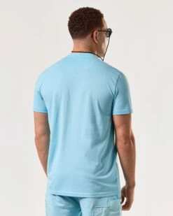 Weekend Offender Tabiti Pocket T-Shirt Saltwater Blue -Warm Knit Wear Sales TSSS2413 TABITI SALTWATER 4897 MODEL