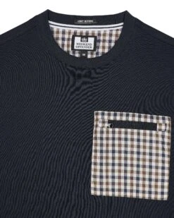 Weekend Offender Gorman Pocket T-Shirt Navy -Warm Knit Wear Sales TSSS2416 GORMAN NAVY 5466