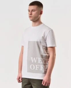 Weekend Offender Ryan T-Shirt White -Warm Knit Wear Sales TSSS2417 RYAN WHITE 6382 MODEL