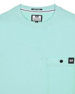 Weekend Offender Tabiti Pocket T-Shirt Celeste Green -Warm Knit Wear Sales TSSS2418 TABITI CELESTE 3083