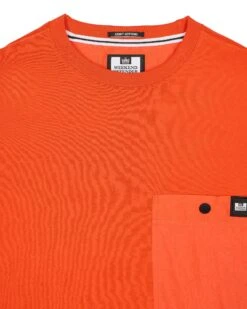 Weekend Offender Tabiti Pocket T-Shirt Pure Orange -Warm Knit Wear Sales TSSS2418 TABITI PURE ORANGE 3091