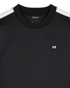 Weekend Offender Gou Taped Neck Track Top Black -Warm Knit Wear Sales TTAW23 01 GOU BLACK 3165
