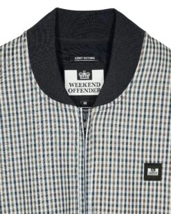 Weekend Offender Solomun Track Top House Check -Warm Knit Wear Sales TTAW2303 SOLOMUN HOUSE CHECK 3606