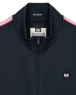 Weekend Offender Pawsa Taped Track Top Navy -Warm Knit Wear Sales TTAW2304 PAWSA NAVY 3576