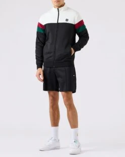 Weekend Offender Vendetti Track Shorts Black -Warm Knit Wear Sales TTSS2303 VENDETTI TRACK SHORTS BLACK 3730