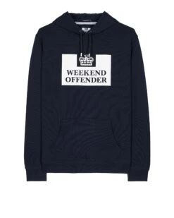 Weekend Offender HM Service Classic Hoodie Navy - Plus Size