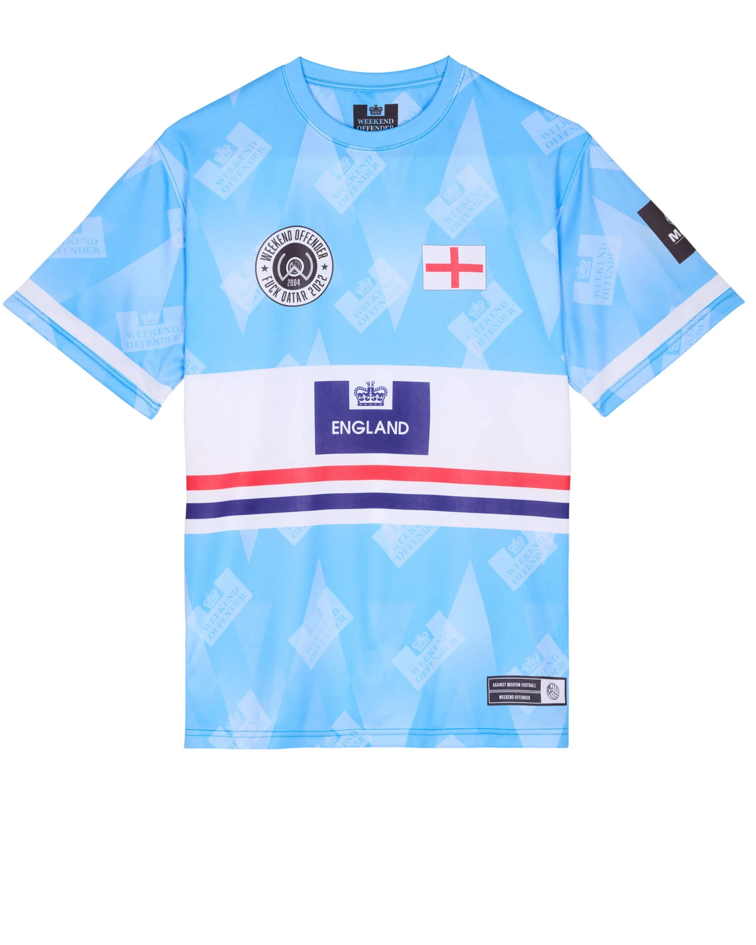 Weekend Offender England Football Shirt Blue 1 Weekend Offender England Football Shirt Blue