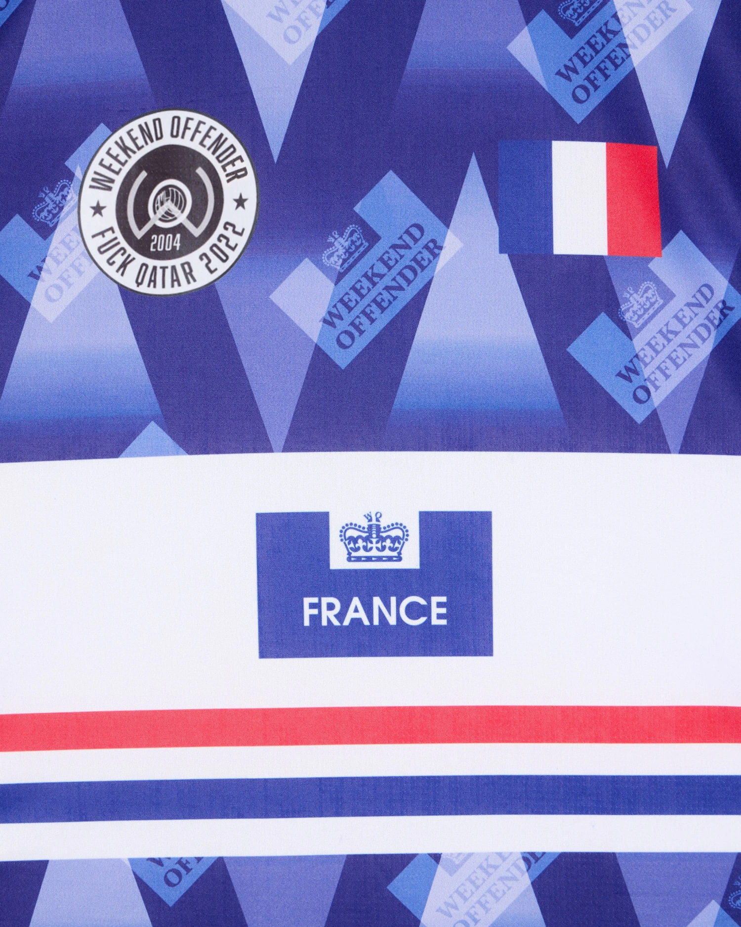 Weekend Offender France Football Shirt Blue 6 Weekend Offender France Football Shirt Blue - Image 6