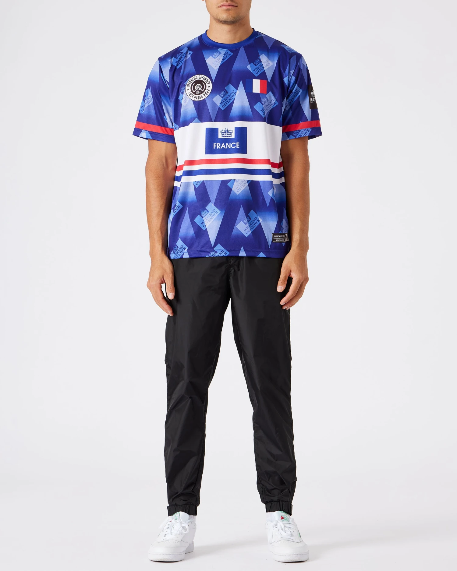 Weekend Offender France Football Shirt Blue 2 Weekend Offender France Football Shirt Blue - Image 2