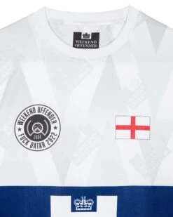 Weekend Offender England Football Shirt White -Warm Knit Wear Sales WORLD CUP SHIRT ENGLAND WHITE 1252 1