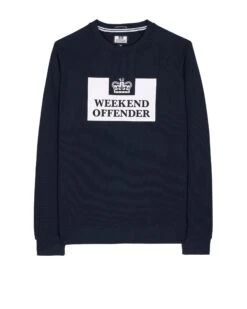 Weekend Offender Penitentiary Classic Sweatshirt Navy - Plus Size
