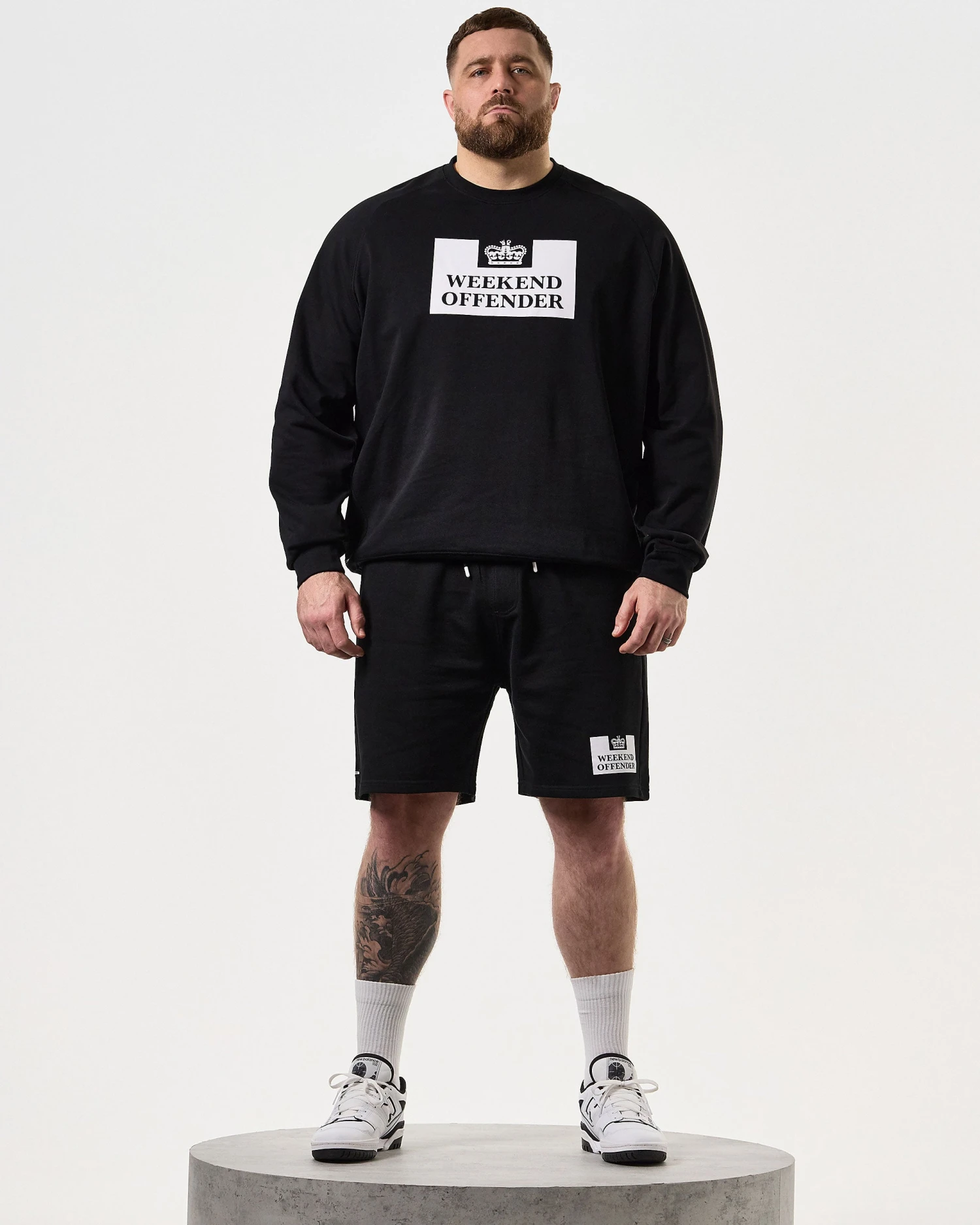 Weekend Offender Penitentiary Classic Sweatshirt Black - Plus Size 2 Weekend Offender Penitentiary Classic Sweatshirt Black - Plus Size - Image 2